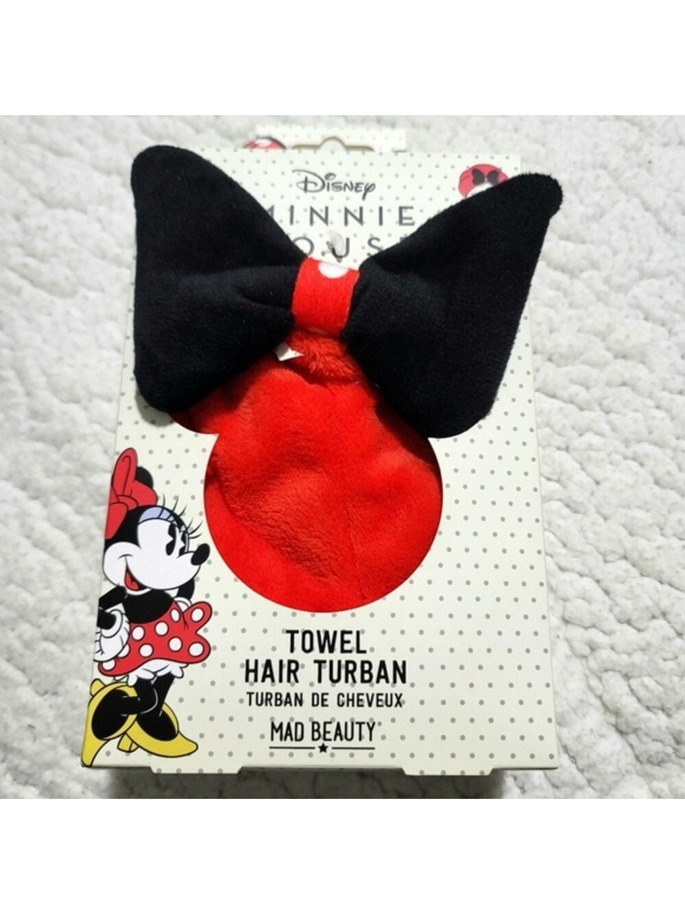 NEW Disney Minnie Mouse x Mad Beauty Towel Hair Turban